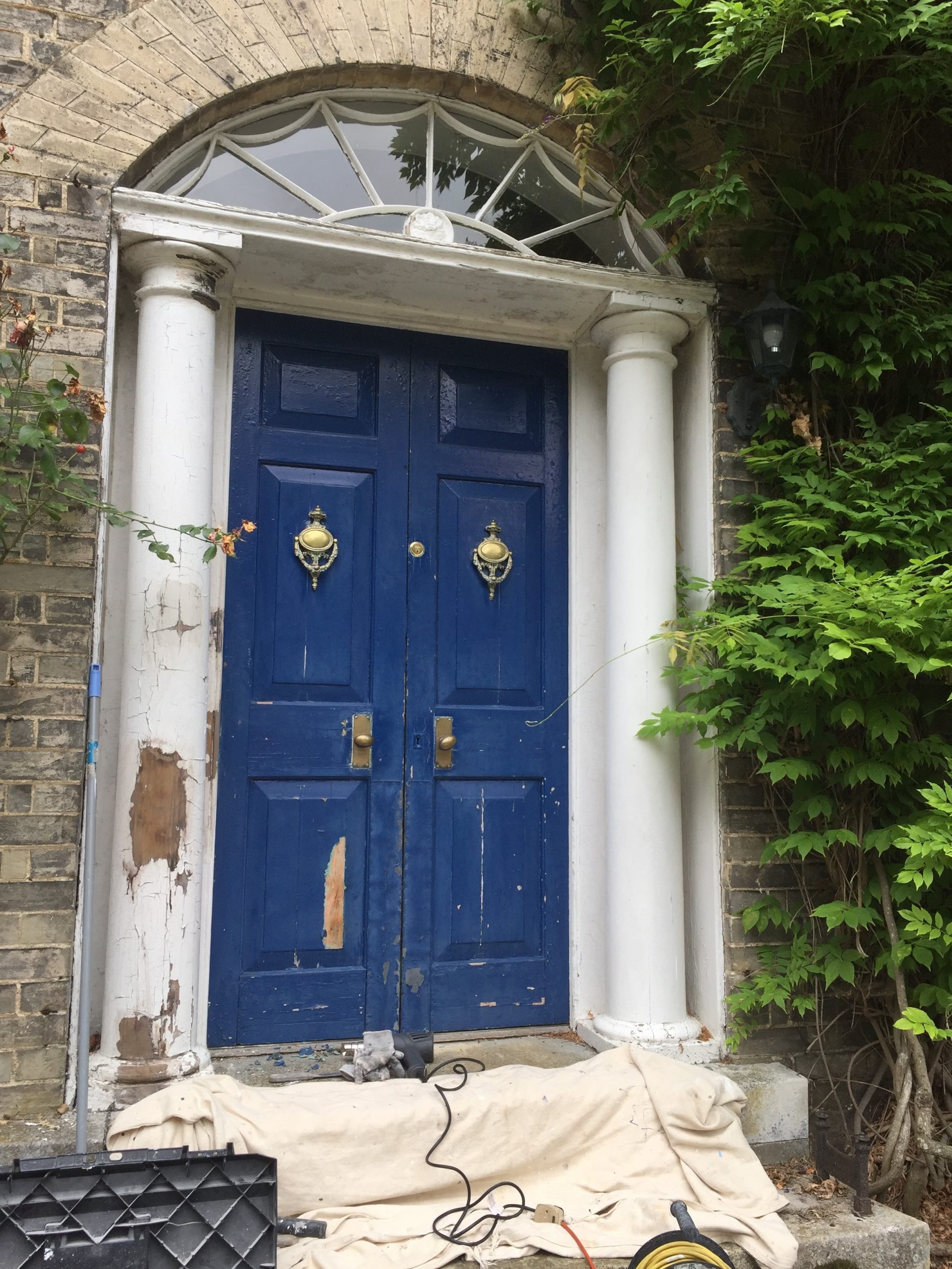 Painting Columns and Doors