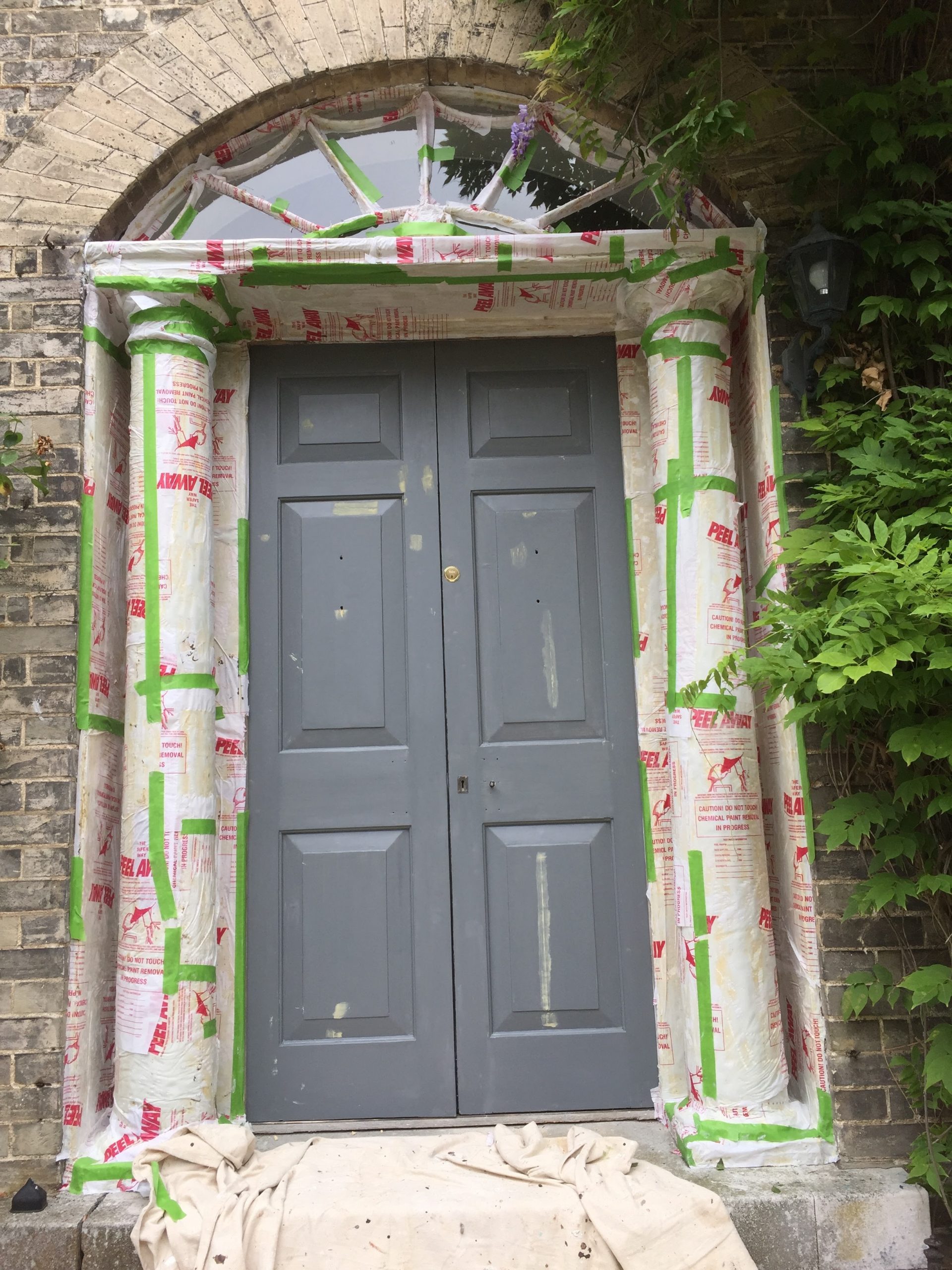 Painting Columns and Doors