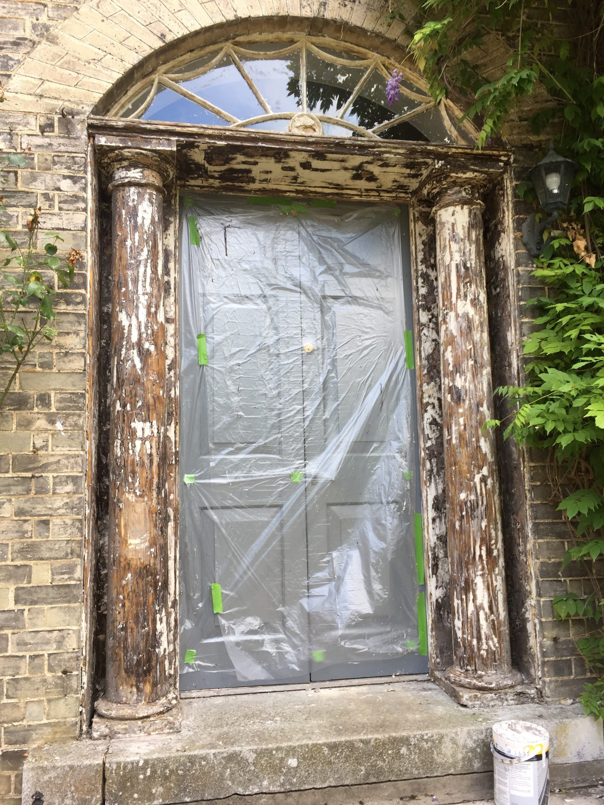 Painting Columns and Doors