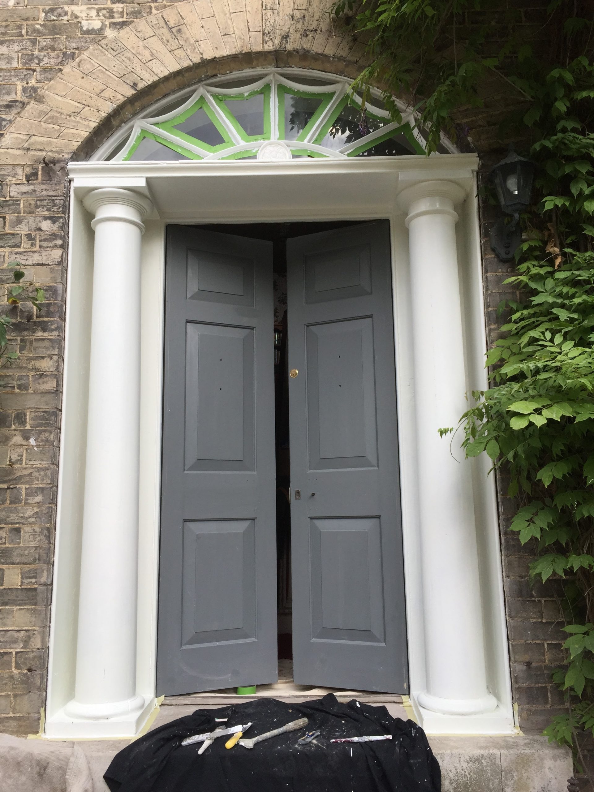 Painting Columns and Doors