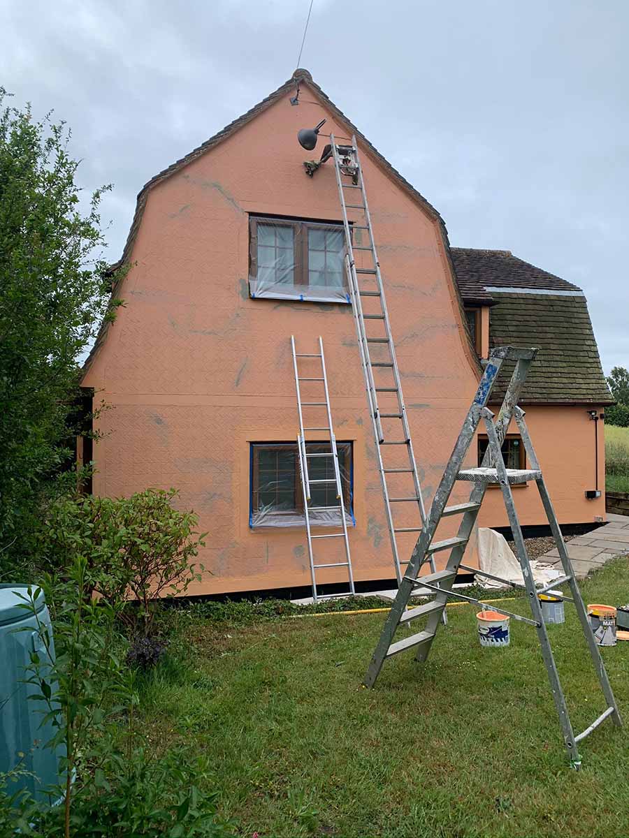 exterior cottage painting prep work